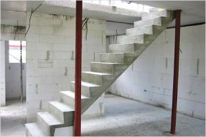 Лестница из бетона своими руками